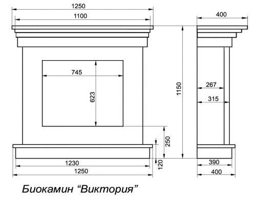 Биокамин FireBird Виктория